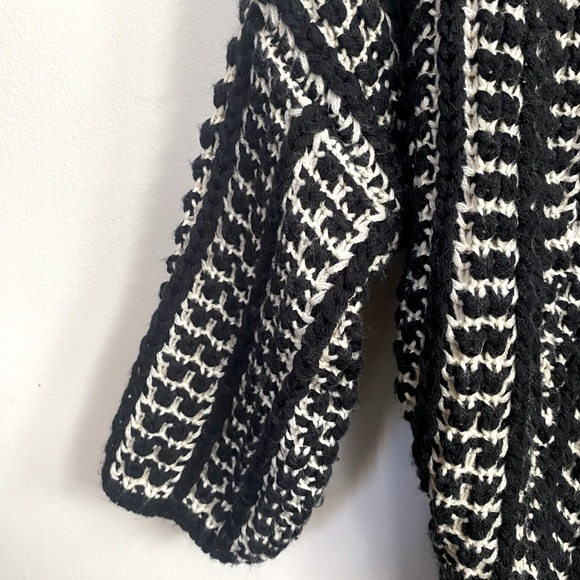 QED London Open Front Knit Cable Cardigan Size Large - Picture 4 of 9